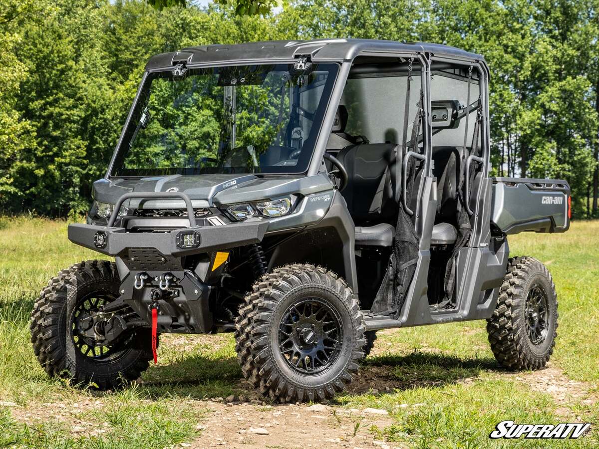 SuperATV Can-Am Defender Max Drive Power Flip Glass Windshield