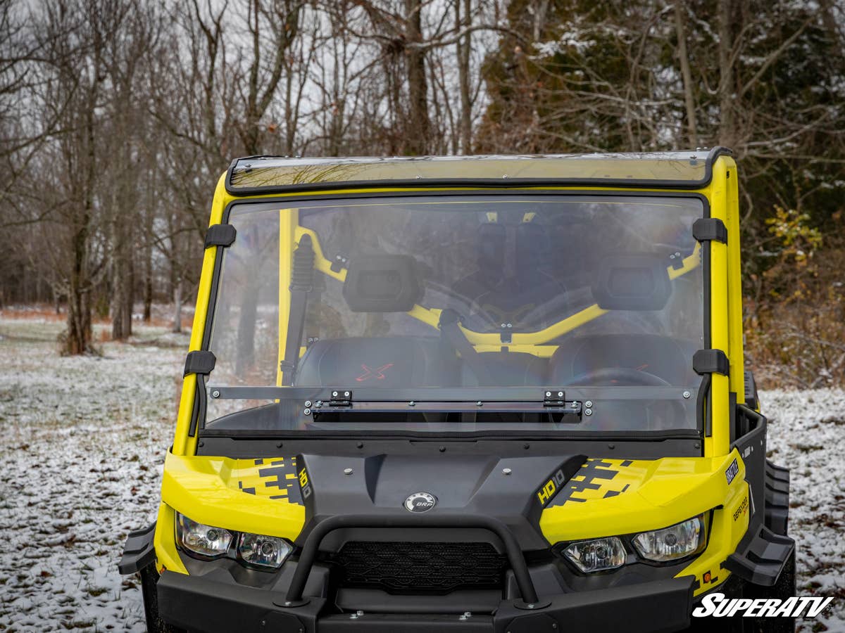SuperATV Can-Am Defender Scratch Resistant Vented Full Windshield