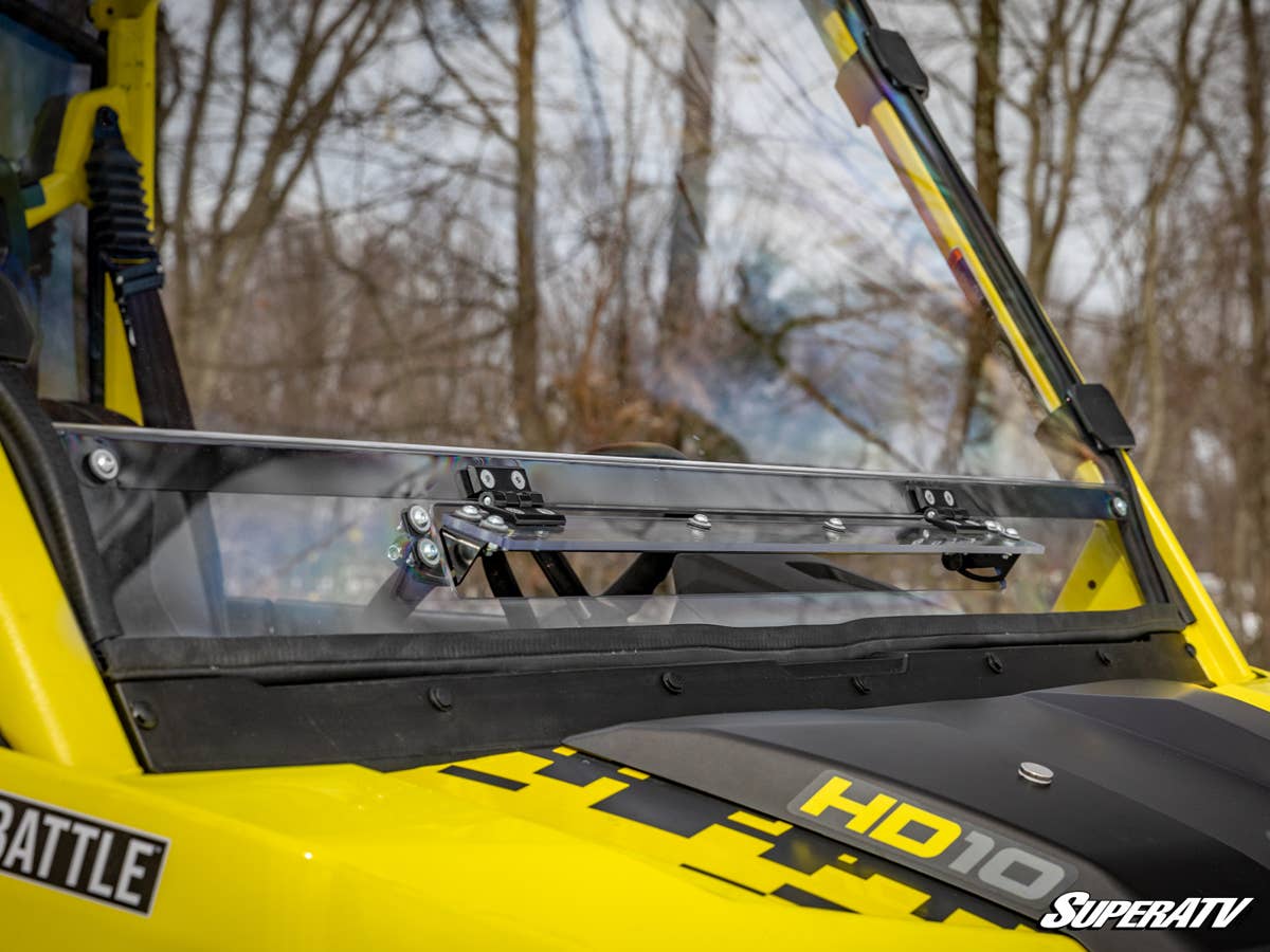 SuperATV Can-Am Defender Scratch Resistant Vented Full Windshield