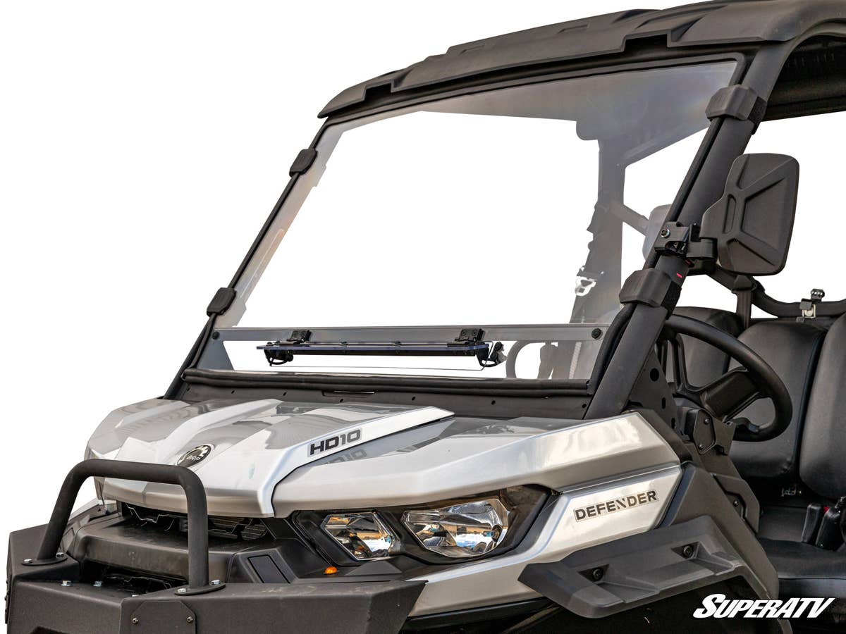 SuperATV Can-Am Defender Scratch Resistant Vented Full Windshield