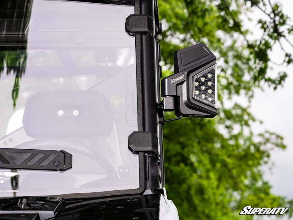 SuperATV Can-Am Dual Section LED Side View Mirrors