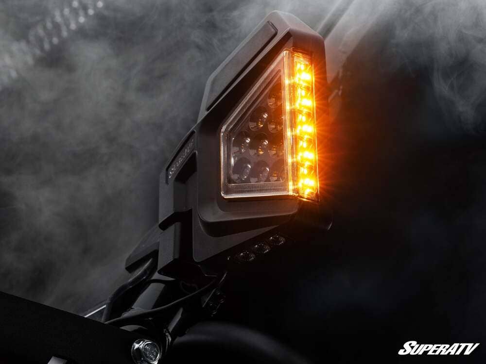 SuperATV CF Moto Dual Section LED Side View Mirrors