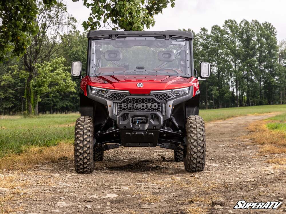 SuperATV CF Moto UForce U10 Pro Scratch-Resistant Flip Windshield