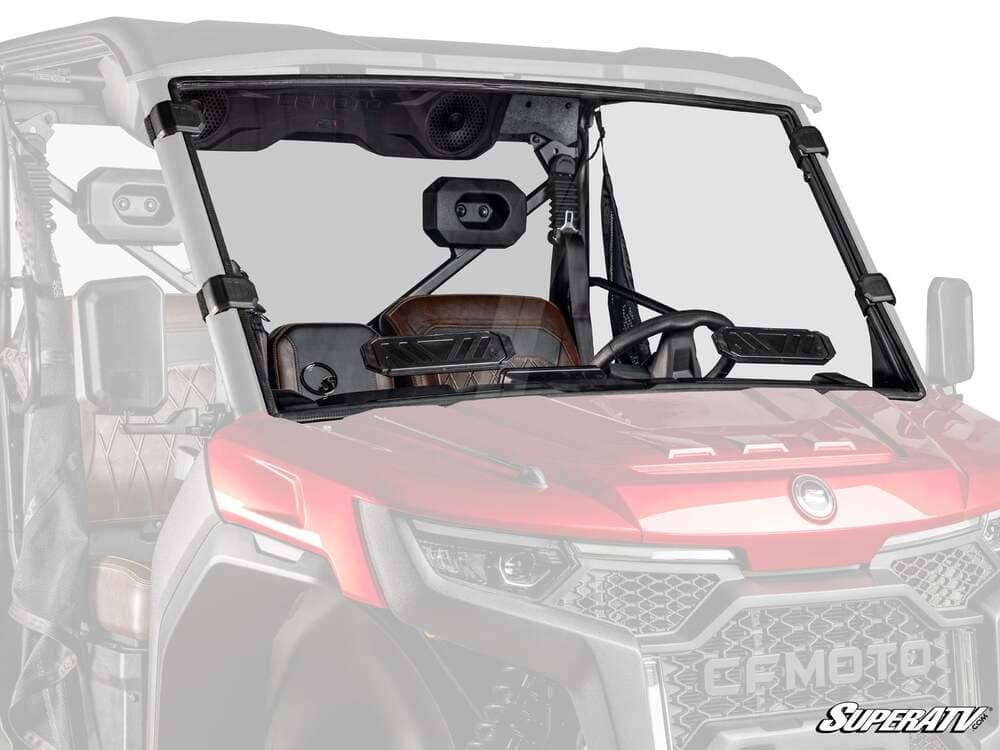 SuperATV CF Moto UForce U10 Pro Scratch-Resistant Vented Full Windshield