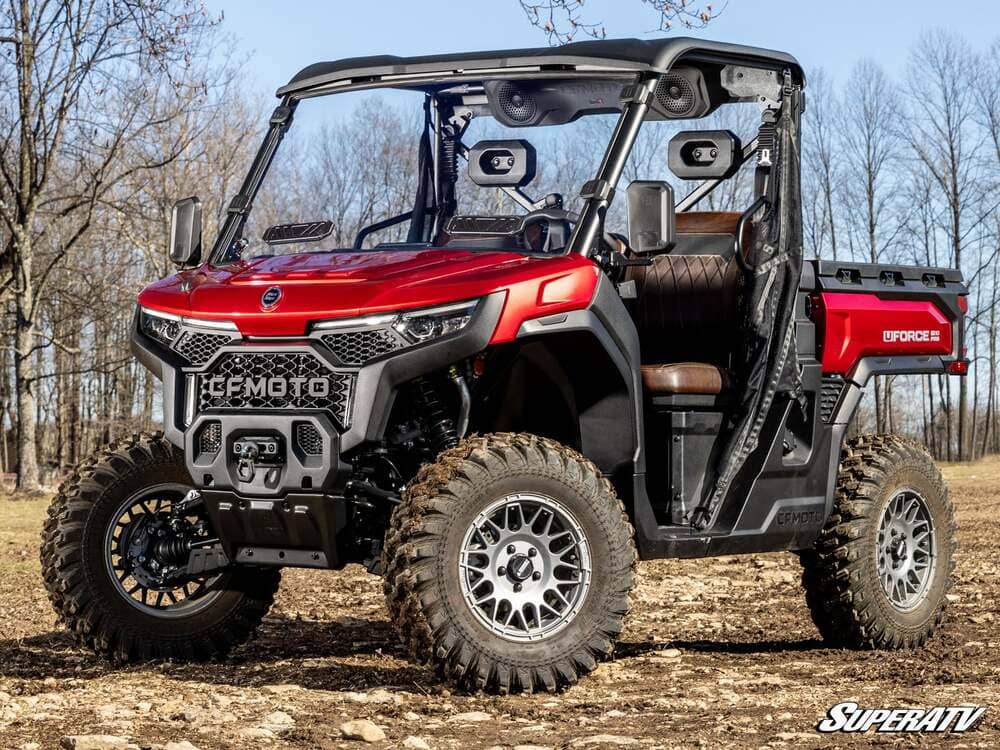 SuperATV CF Moto UForce U10 Pro Scratch-Resistant Vented Full Windshield