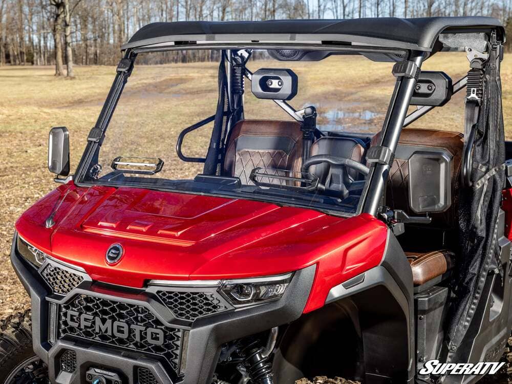 SuperATV CF Moto UForce U10 Pro Scratch-Resistant Vented Full Windshield