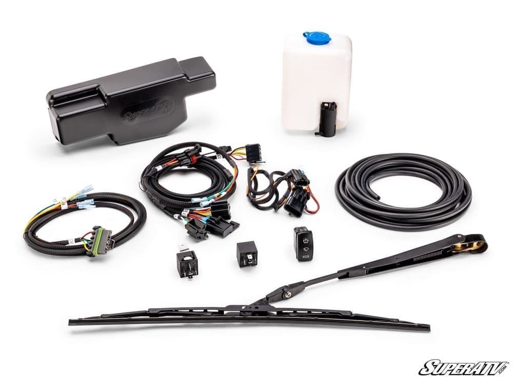 SuperATV CFMoto UForce 1000 MaxDrive Power Flip Glass Windshield