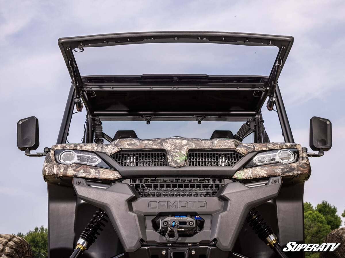 SuperATV CFMOTO UForce 1000 MaxDrive Power Flip Windshield