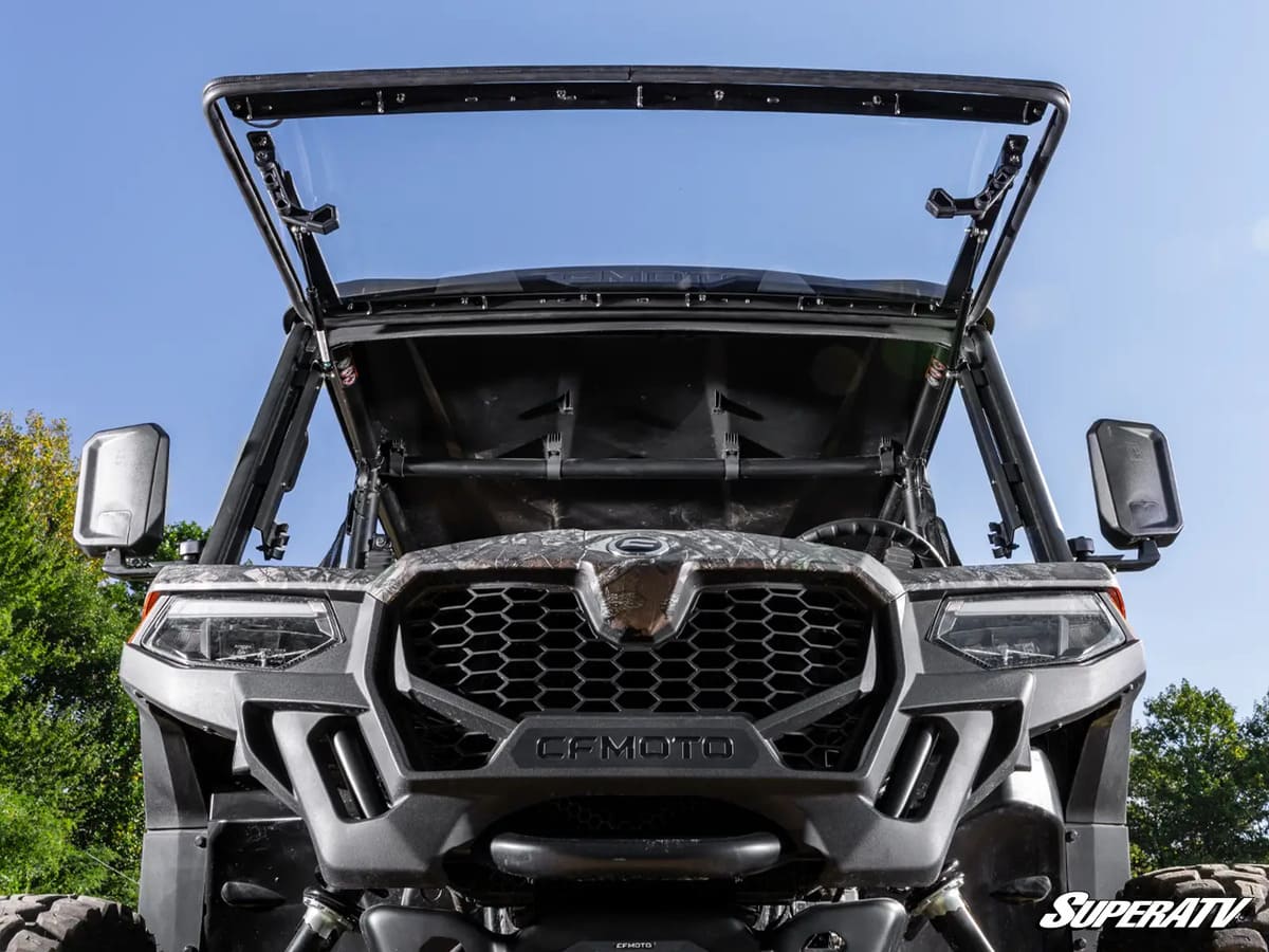 SuperATV CFMoto UForce 800 Flip Windshield