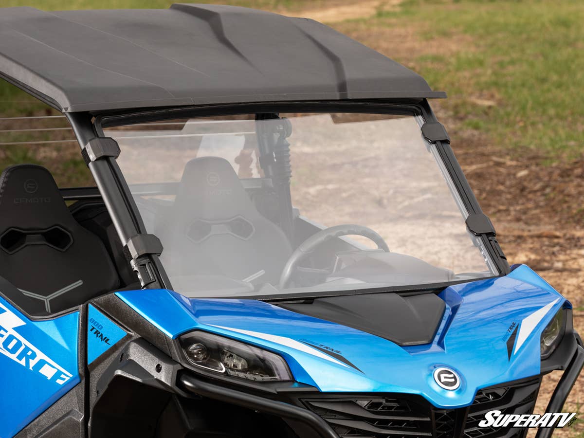 SuperATV CFMOTO ZForce 950 Sport Scratch Resistant Full Windshield