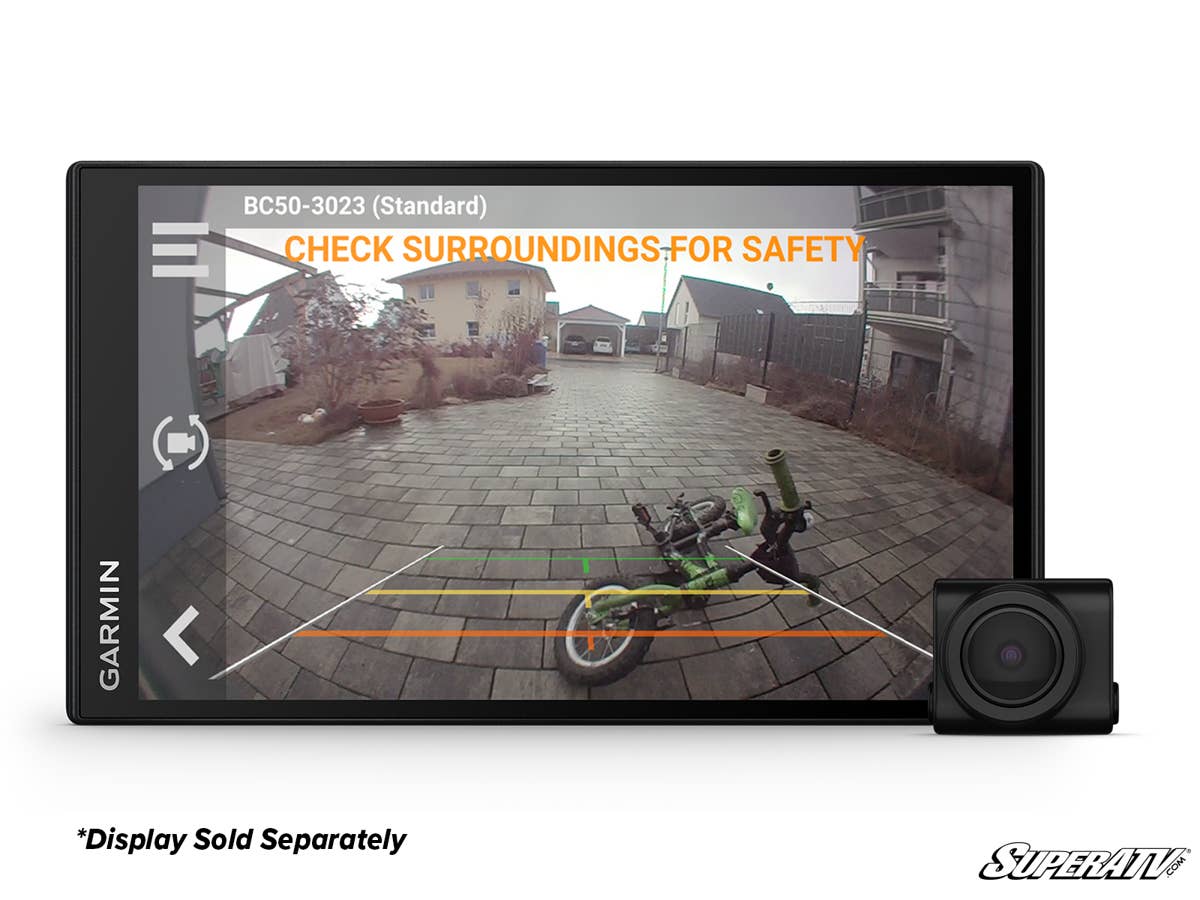SuperATV Garmin BC 50 Wireless Backup Camera With License Plate Mount