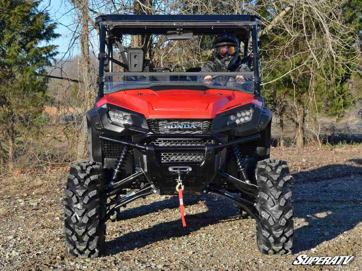 SuperATV Honda Pioneer 1000 Scratch-Resistant Flip Windshield