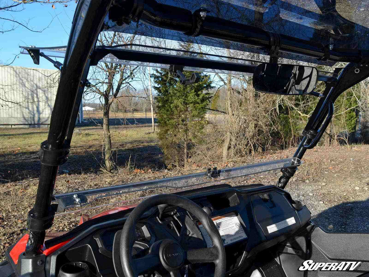 SuperATV Honda Pioneer 1000 Scratch-Resistant Flip Windshield