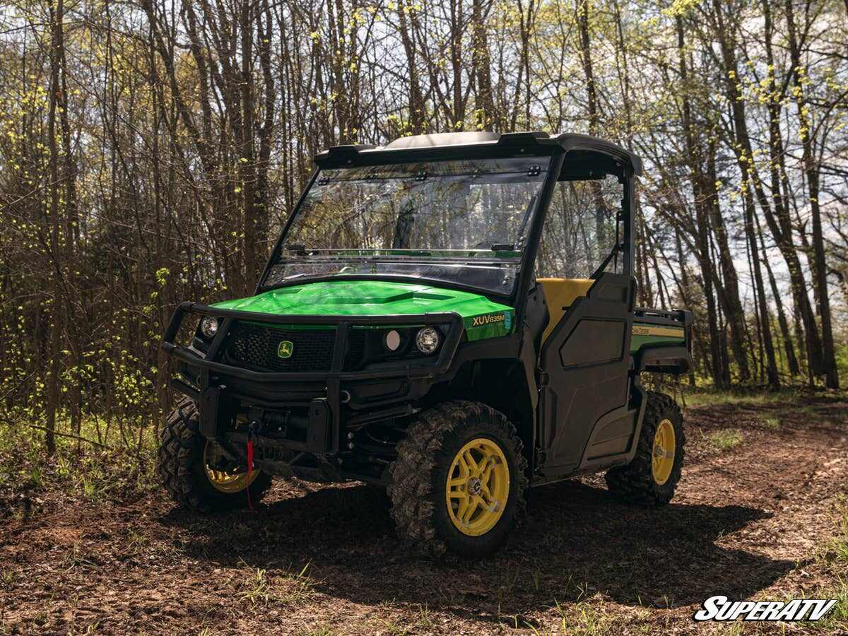 SuperATV John Deere Gator XUV 835 Scratch-Resistant Flip Windshield