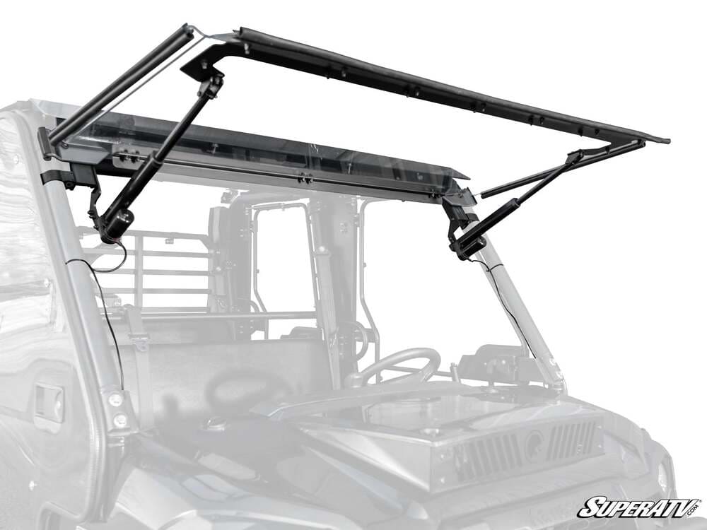 SuperATV Kawasaki Mule Pro Max Drive Power Flip Windshield