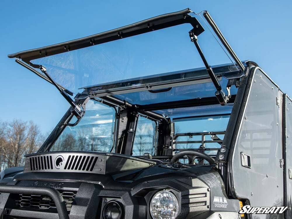 SuperATV Kawasaki Mule Pro Max Drive Power Flip Windshield