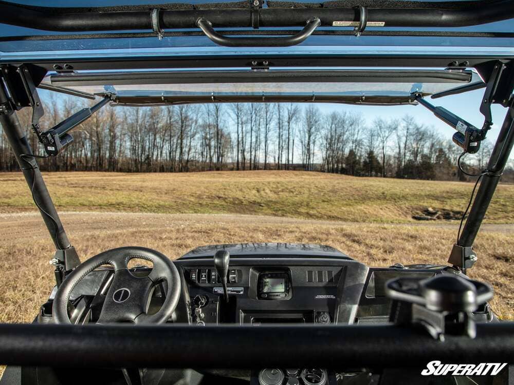 SuperATV Kawasaki Mule Pro Max Drive Power Flip Windshield