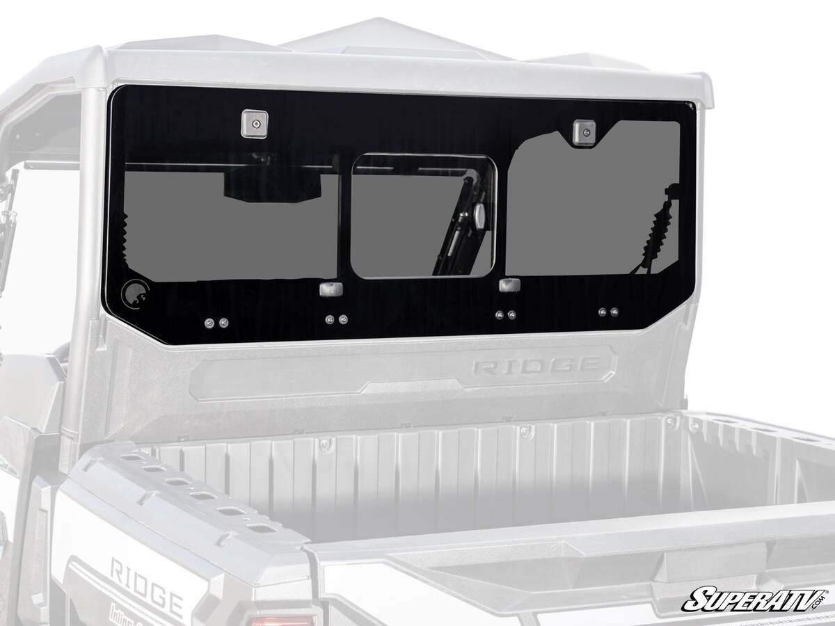 SuperATV Kawasaki Ridge Glass Sliding Rear Windshield