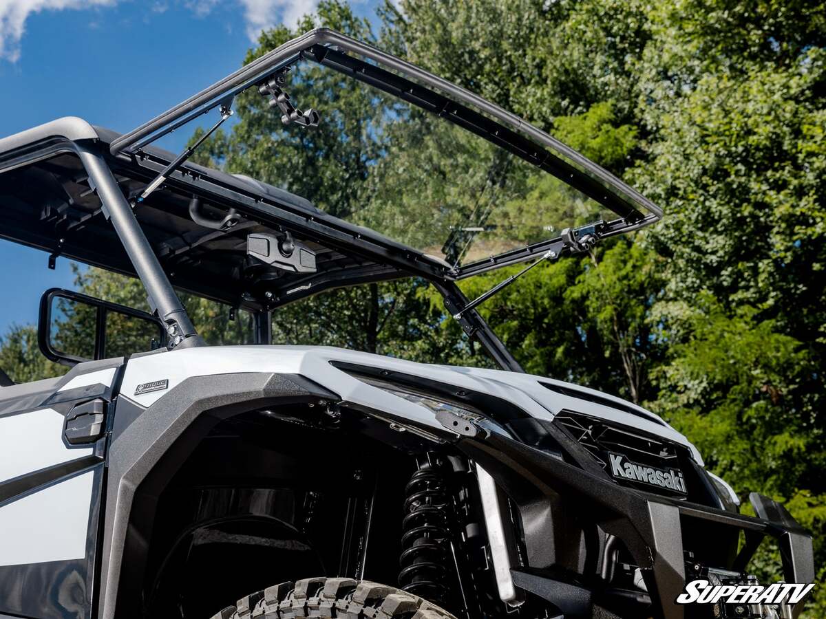 SuperATV Kawasaki Ridge Scratch-Resistant Flip Windshield