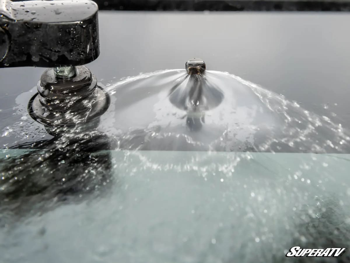 SuperATV MaxDrive Power UTV Windshield Flip Glass Electric Wiper Kit