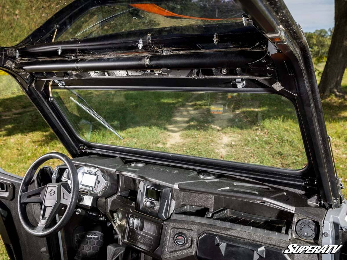 SuperATV Polaris General 1000 Flip-Down Glass Windshield