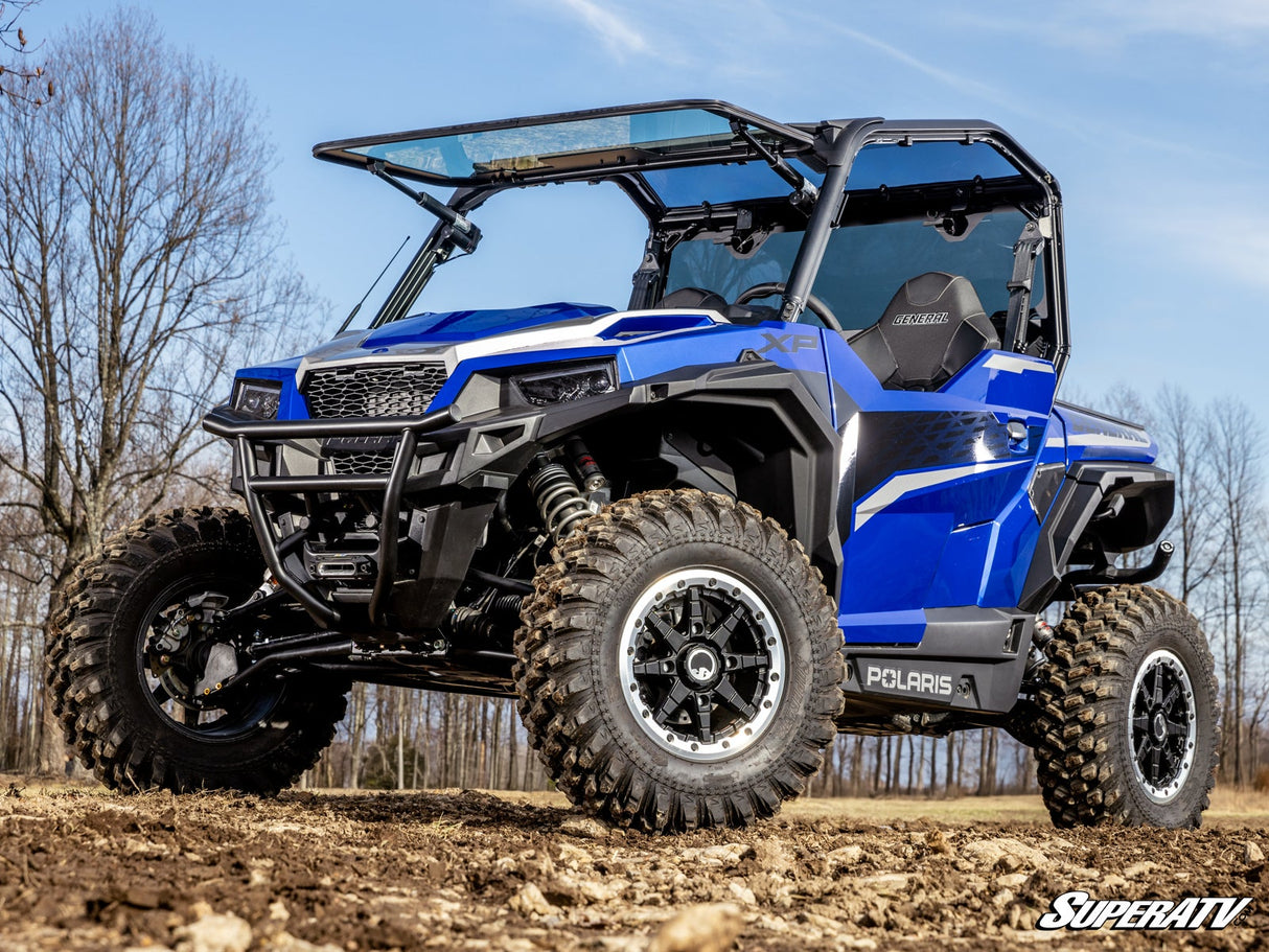 SuperATV Polaris General 1000 Max Drive Power Flip Glass Windshield