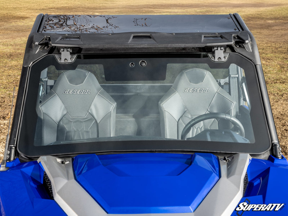 SuperATV Polaris General 1000 Max Drive Power Flip Glass Windshield