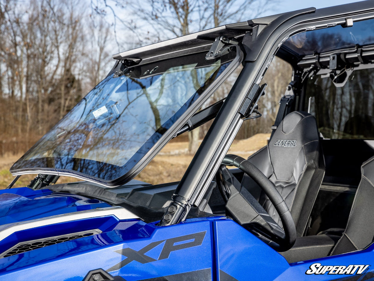 SuperATV Polaris General 1000 Max Drive Power Flip Glass Windshield