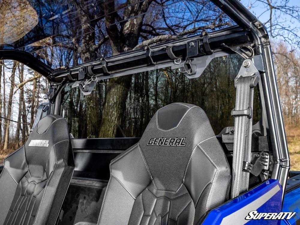 SuperATV Polaris General 1000 Rear Glass Windshield