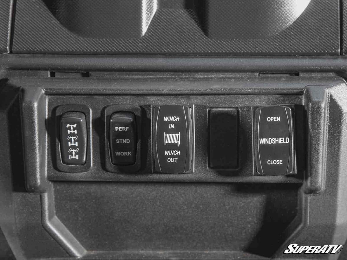 SuperATV Polaris Ranger XP Kinetic Maxdrive Power Flip Windshield