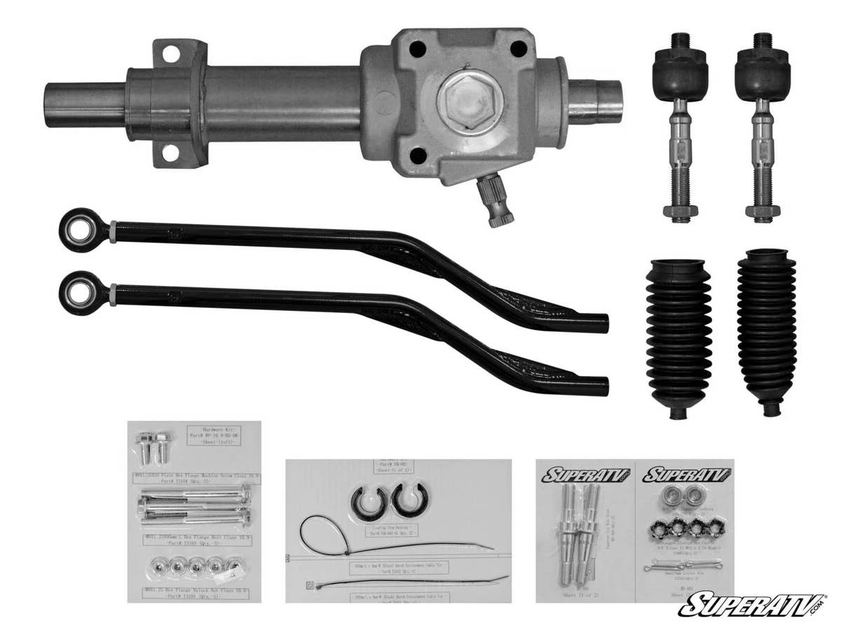 SuperATV Polaris RZR S 1000 Rackboss Heavy Duty Rack & Pinion