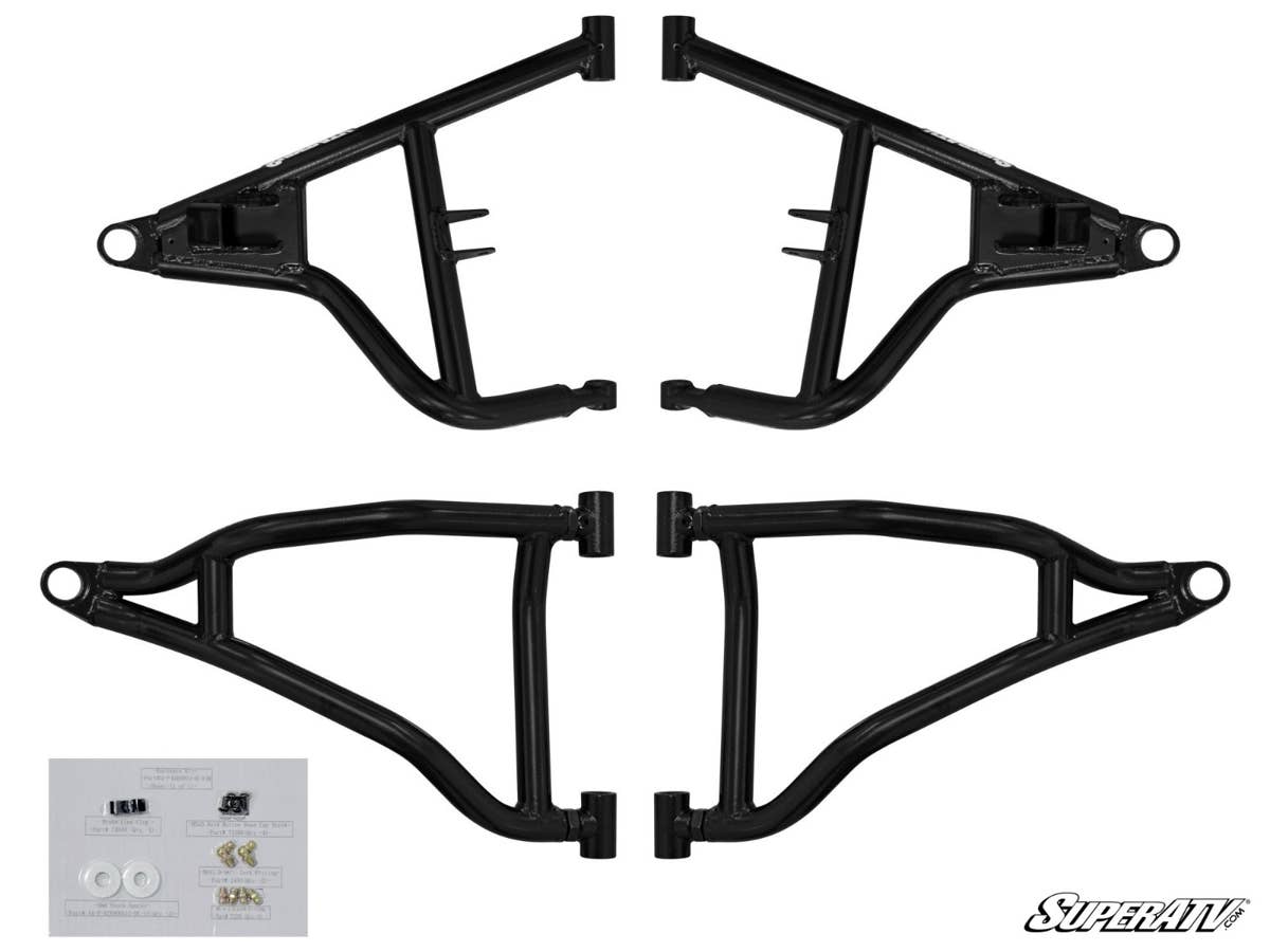 SuperATV Polaris RZR Trail S 1000 High Clearance 1.5” Forward Offset A-Arms
