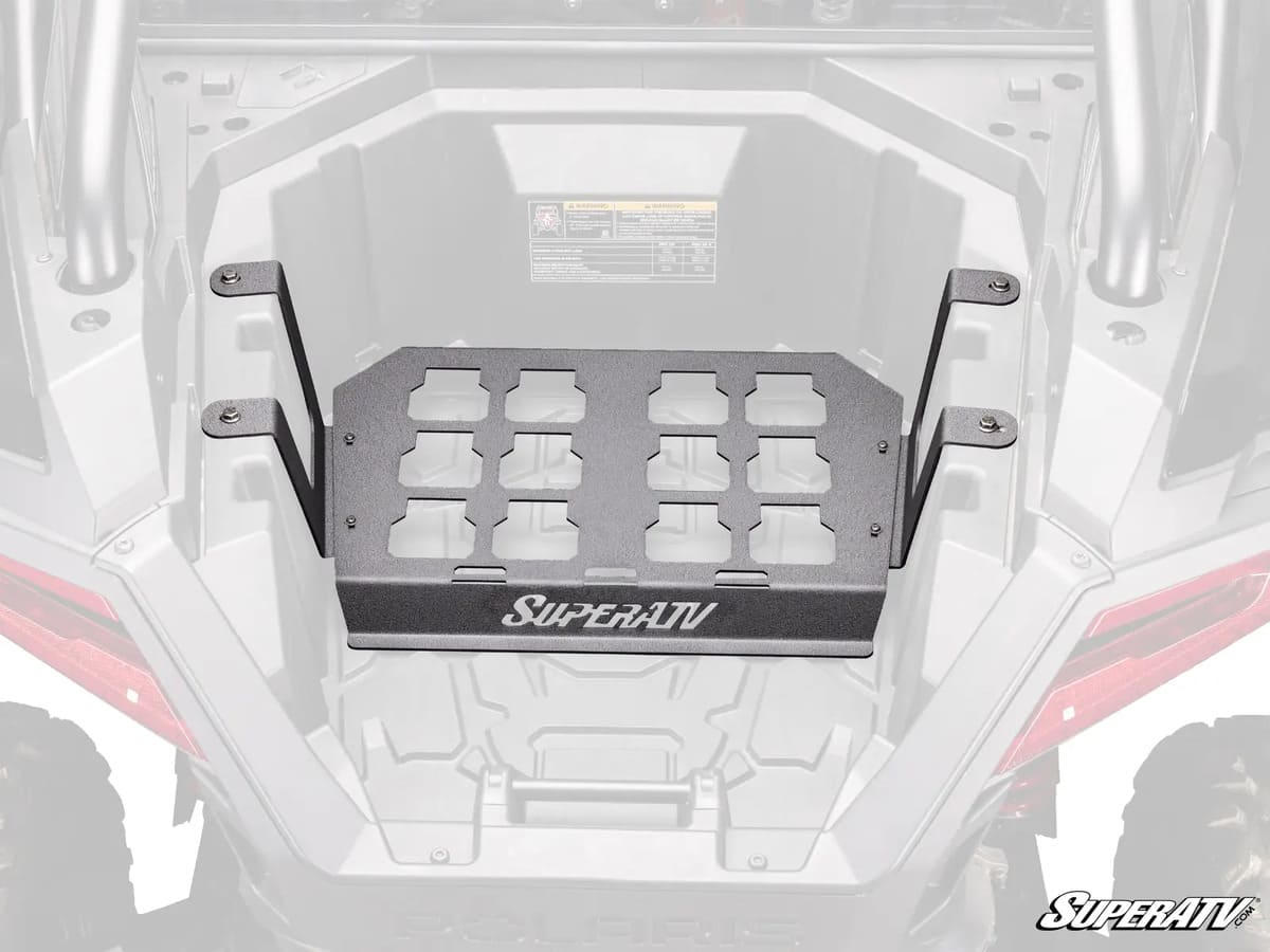 SuperATV Polaris RZR Turbo R Milwaukee Compatible Bed Mount