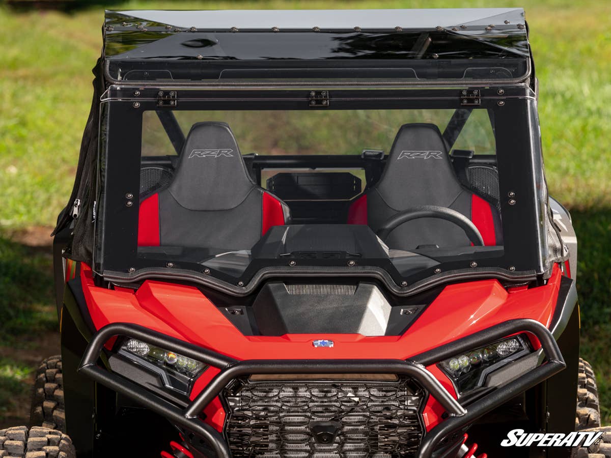 SuperATV Polaris RZR XP Maxdrive Power Flip Windshield