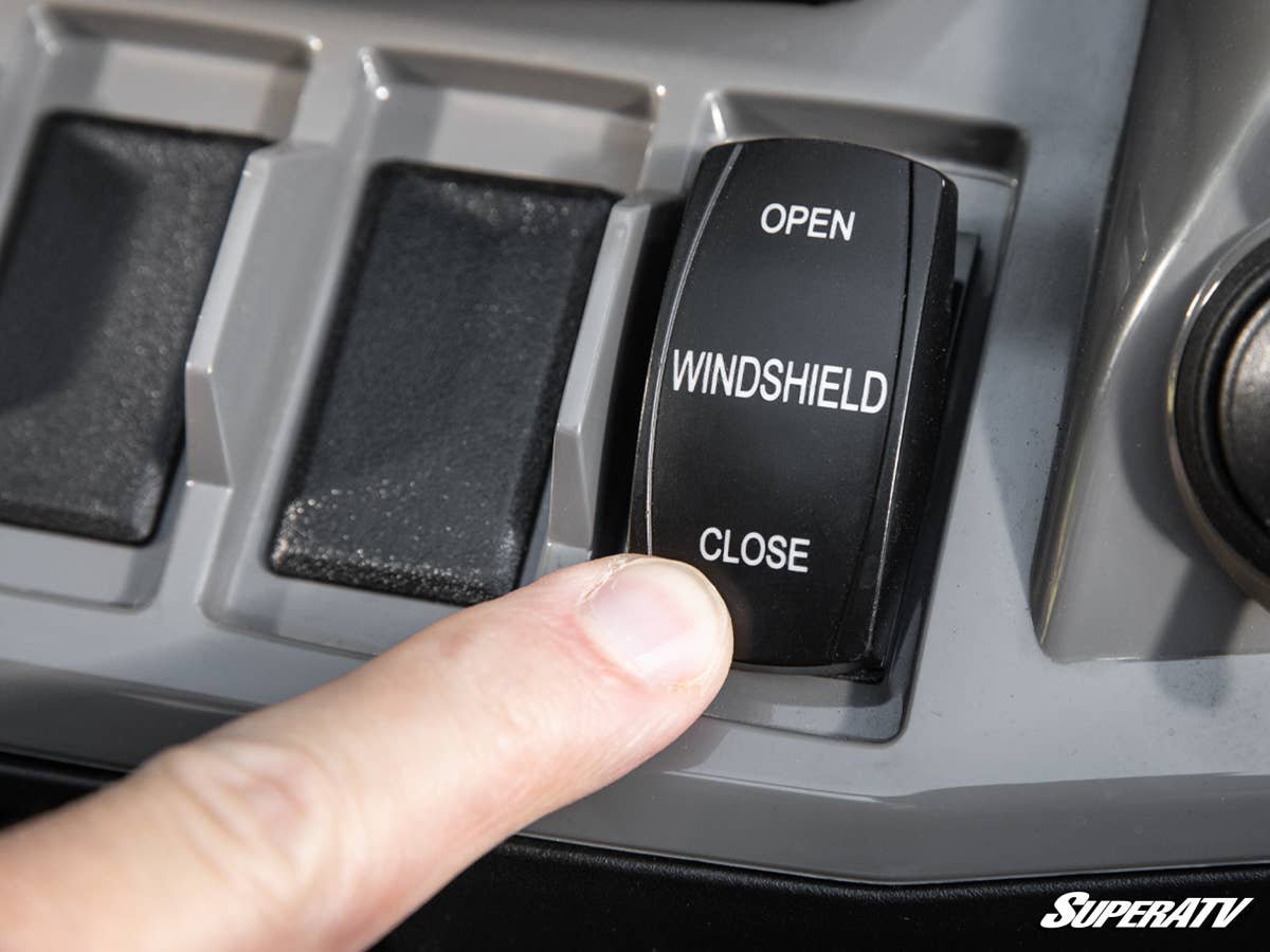 SuperATV Polaris RZR XP Maxdrive Power Flip Windshield