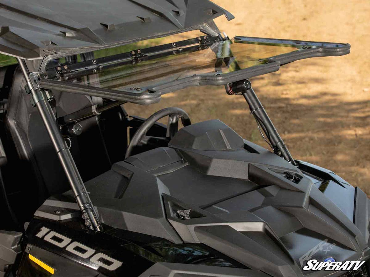 SuperATV Polaris RZR XP Turbo Maxdrive Power Flip Windshield