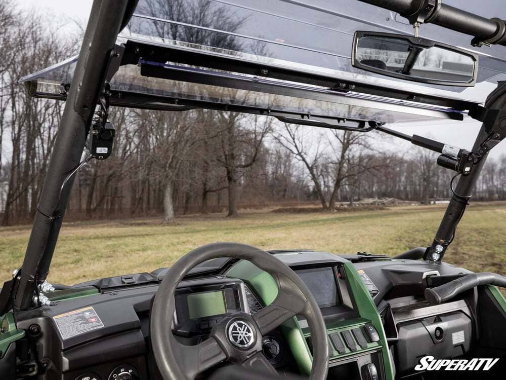 SuperATV Yamaha Wolverine RMAX Max Drive Power Flip Windshield