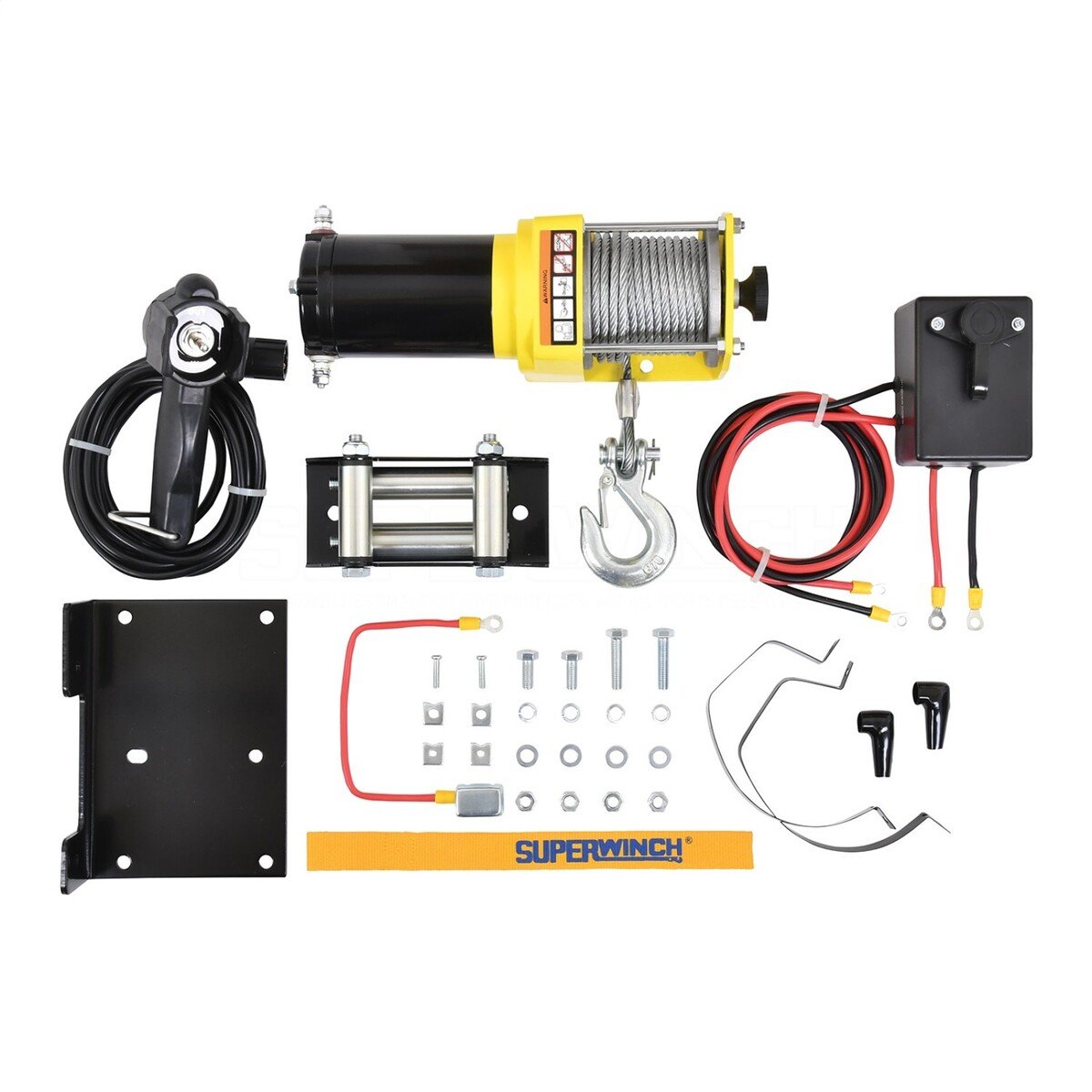 Verricello Superwinch 1130220 3000# Per ATV Con Roller Fairlead | 12 Volt Con Telecomando