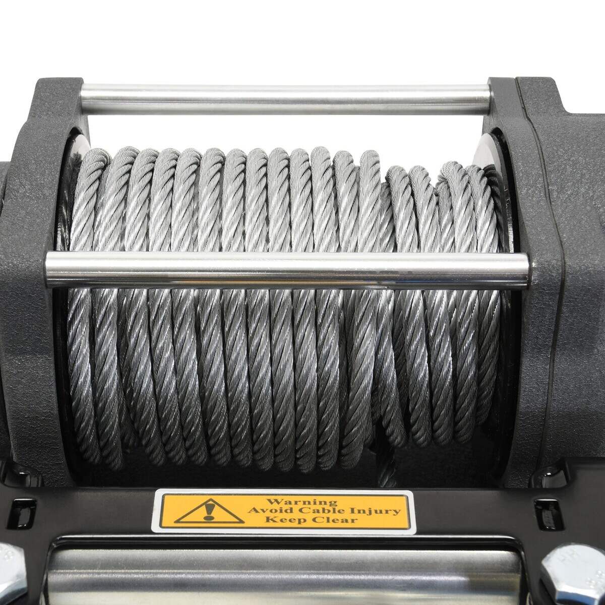 Superwinch 4500 LBS 12V DC 15/64in x 50ft Steel Rope Terra 4500 Winch - Gray Wrinkle