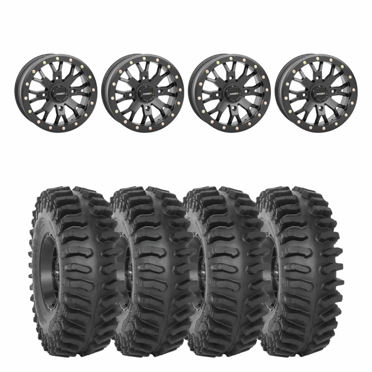 System 3 Black SB-4 Beadlock & System 3 Extreme Trail Radial XT400 Wheel & Tire Kit