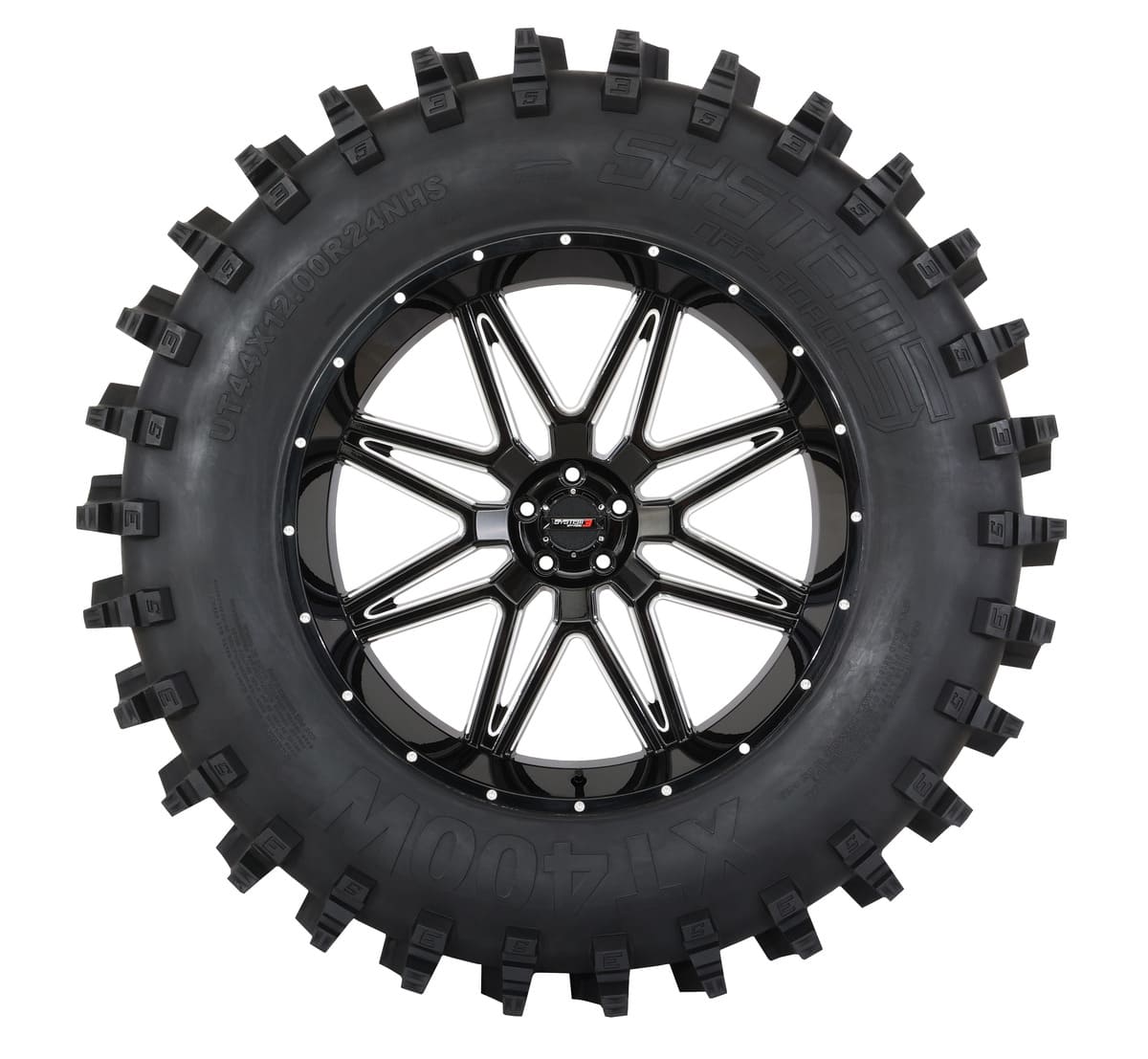 System 3 Black ST-3 & System 3 XT400W Xtreme Mud Wheel & Tire Kit