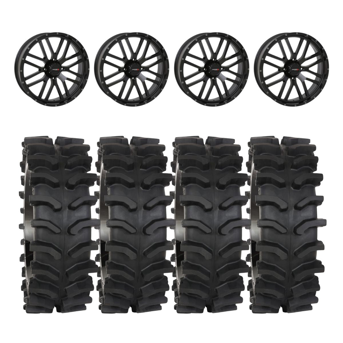 System 3 Black ST-3 & System 3 XT400W Xtreme Mud Wheel & Tire Kit