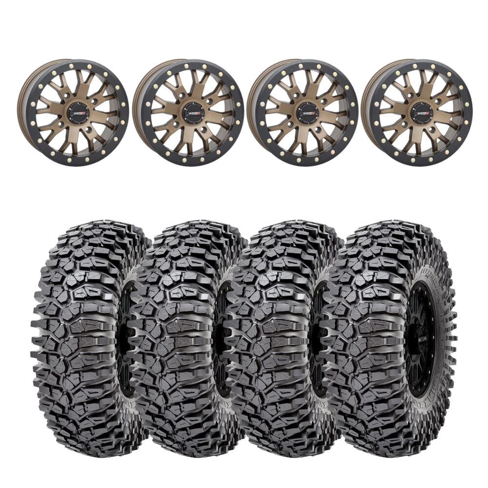 System 3 Bronze SB-4 Beadlock & Maxxis Radial Roxxzilla Wheel & Tire Kit