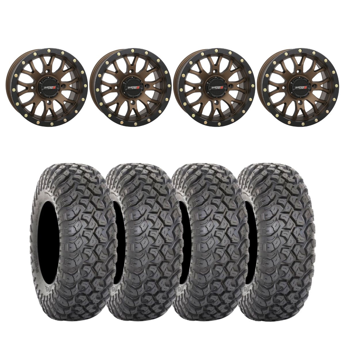 System 3 Bronze SB-4 Beadlock & System 3 Radial RT320 Wheel & Tire Kit