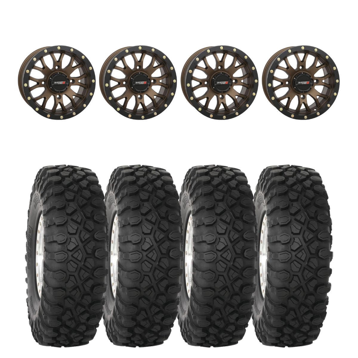 System 3 Bronze SB-4 Beadlock & System 3 Radial XC450 Wheel & Tire Kit