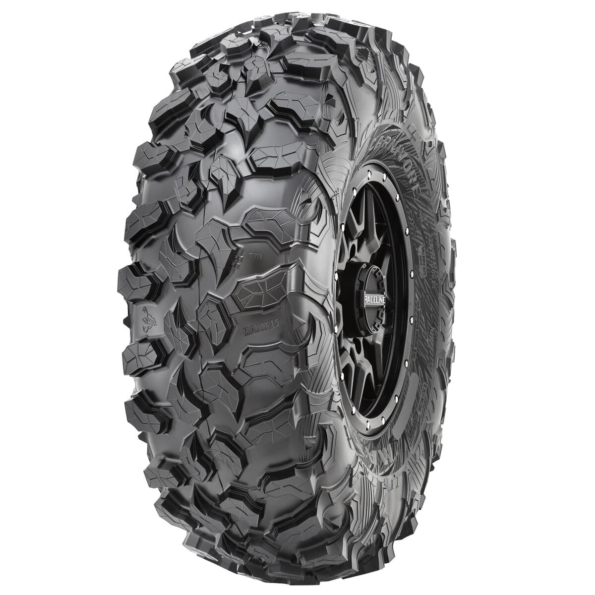 System 3 Gloss Black ST-4 and Maxxis Radial Carnivore Wheel & Tire Kit