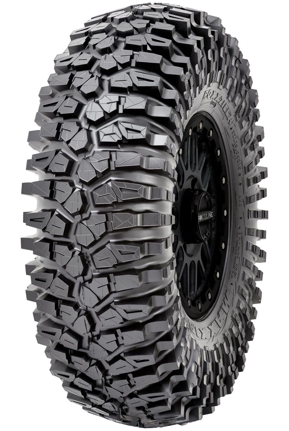 System 3 Gunmetal Grey SB-6 Beadlocks & Maxxis Radial Roxxzilla Wheel & Tire Kit