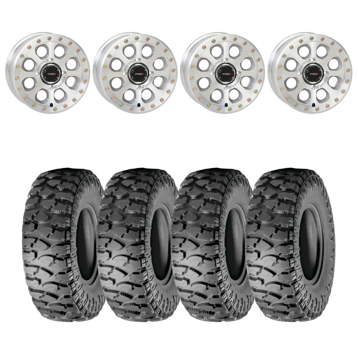 System 3 Machined SB-7 Beadlock & Atturo Trail Blade Boss Wheel & Tire Kit