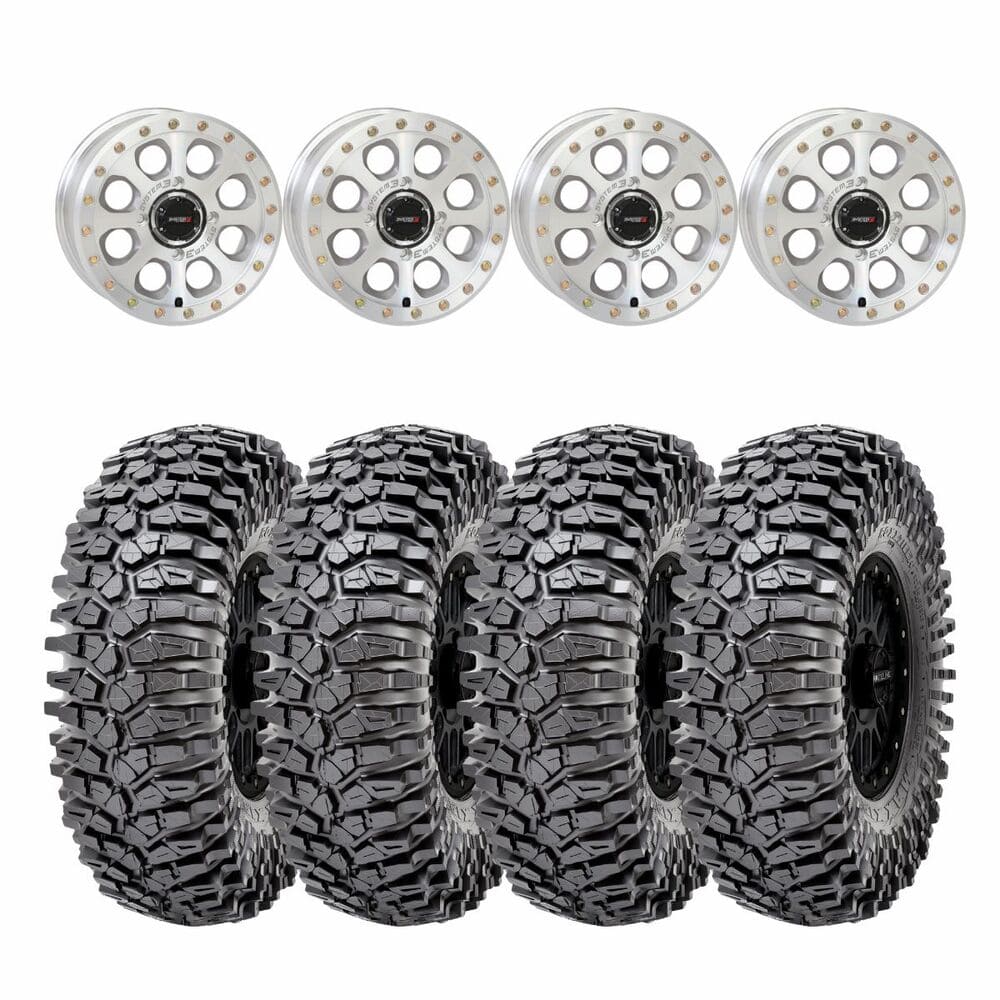 System 3 Machined SB-7 Beadlock & Maxxis Radial Roxxzilla Wheel & Tire Kit