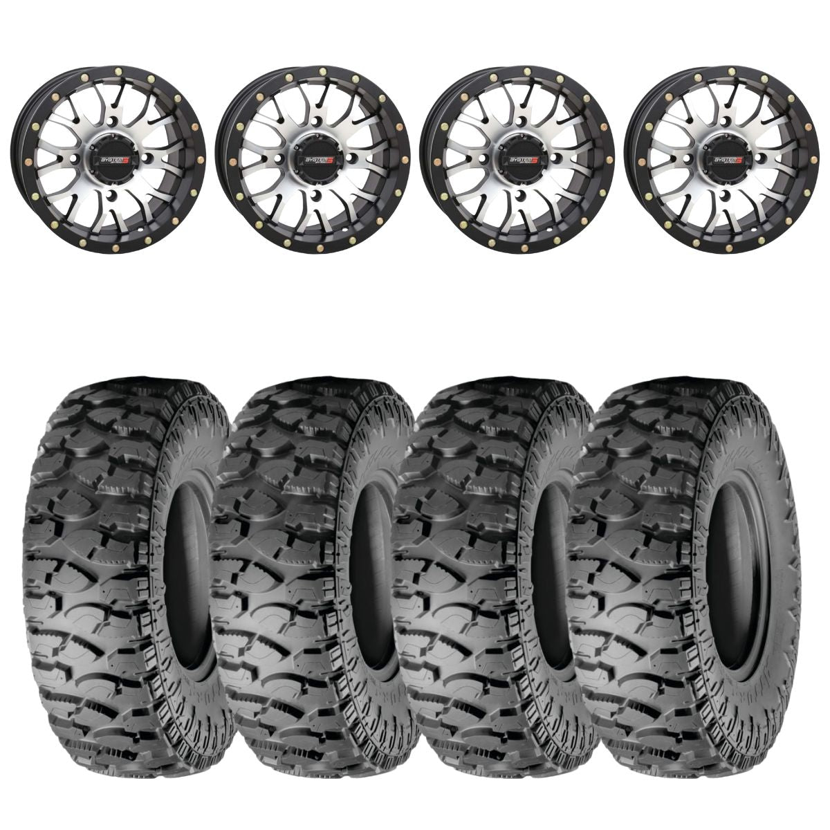 System 3 Machined ST-3 & Atturo Trail Blade Boss Wheel & Tire Kit